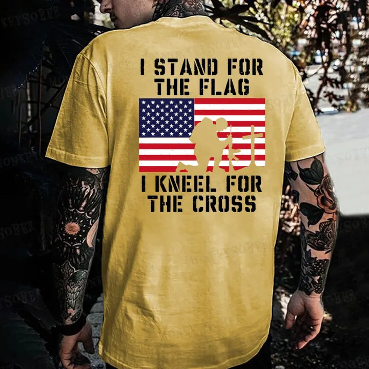 Stand For The Flag Kneel For The Cross Monkey T-shirt