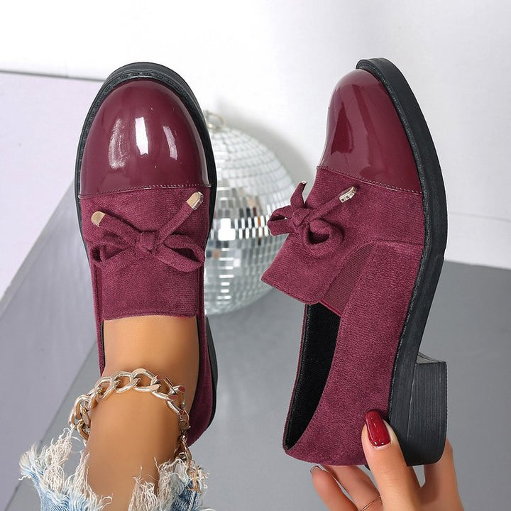 Women's Comfortable Slip-On Loafers – Low Heel Round Toe Everyday Shoes