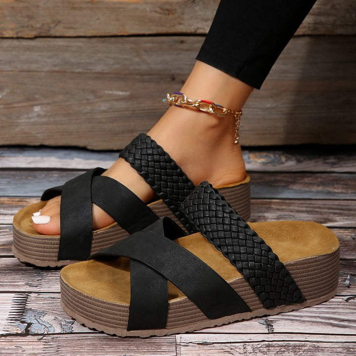 Women's Retro Braided Comfort Sandals – Lightweight Comfort Summer Slippers