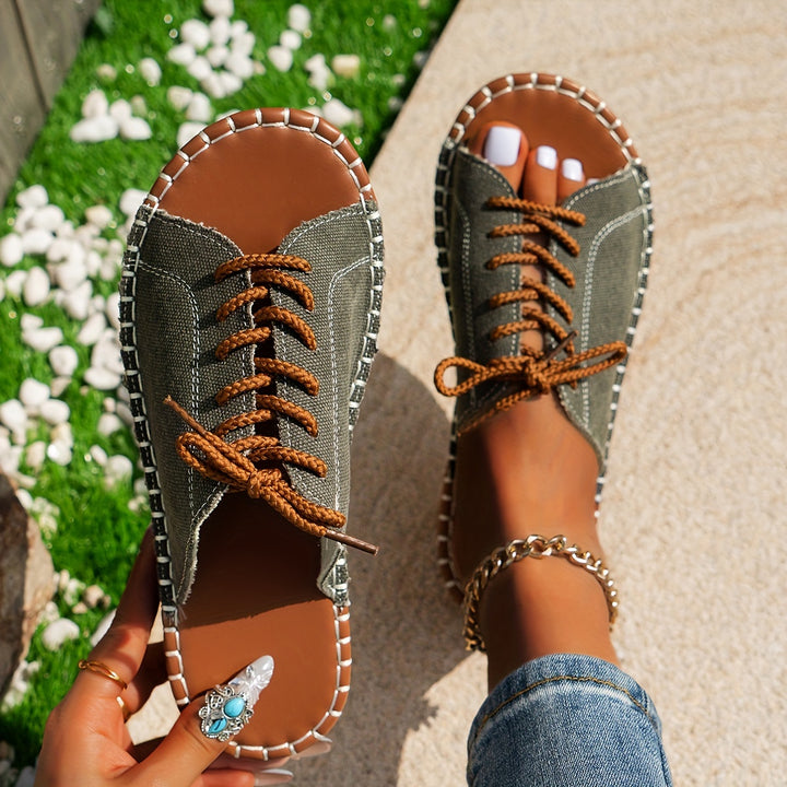 Vintage-Inspired Lace-Up Sandals – The Perfect Everyday Summer Sandal