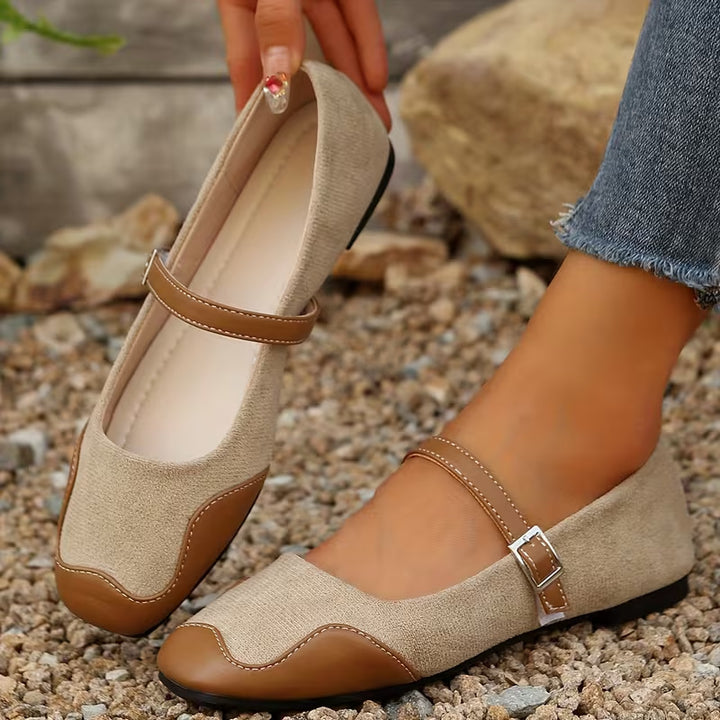 Mary Jane Flats – Soft Comfortable Square Toe Shoes for Women
