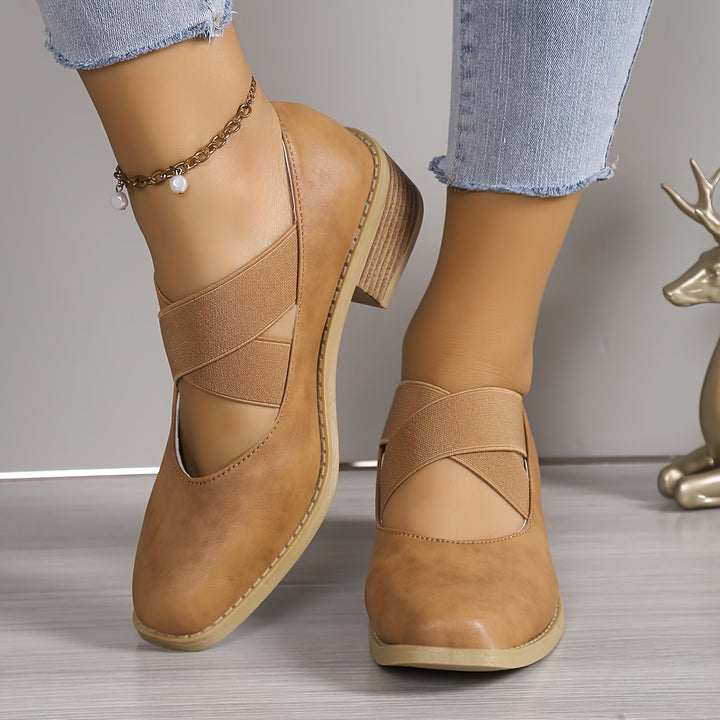 Women's Vintage Soft Leather Mary Jane Comfort Flats