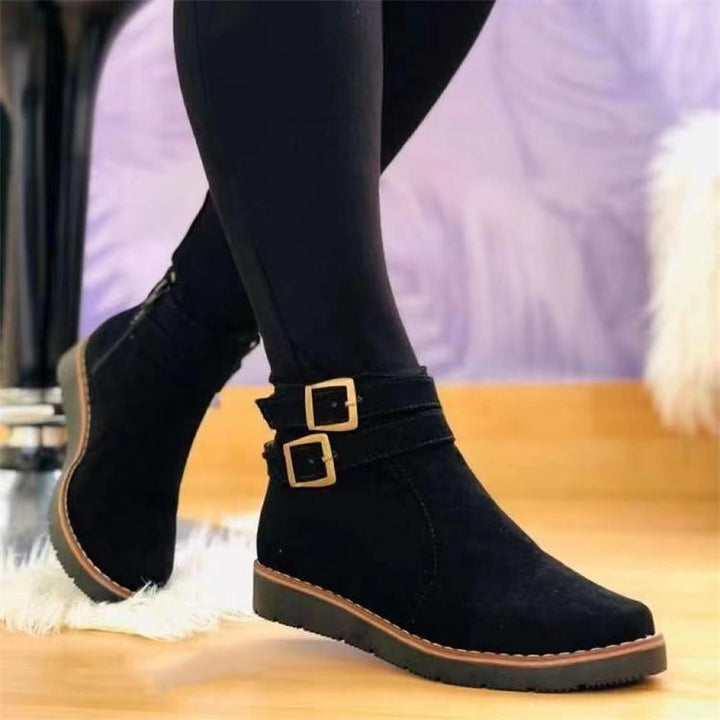 Women's Vintage Ankle Boots – Stylish Fall & Winter Comfort Boots