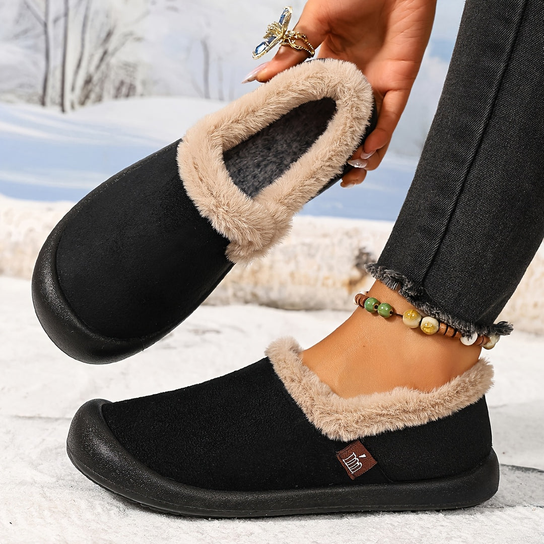 Women's Warm Winter House Boots – Plush-Lined Shoes with a Non-Slip Sole