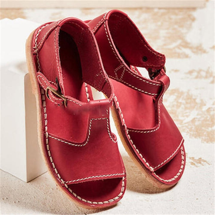 Women's Retro Leather Summer Sandals
