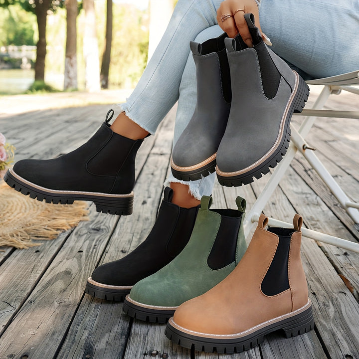 Women's Easy Slip-On Chelsea Boots – Lightweight, Non-Slip & All-Day Comfort Ankle Booties