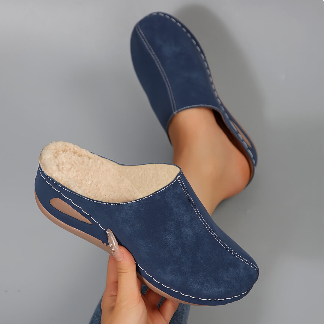 Women's Comfy Winter House Slippers – Soft Plush Lining, Supportive Sole, Slip-On Style