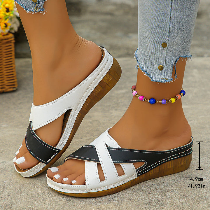Women's Comfortable Slide Sandals – Lightweight Open-Toe Beach Shoes