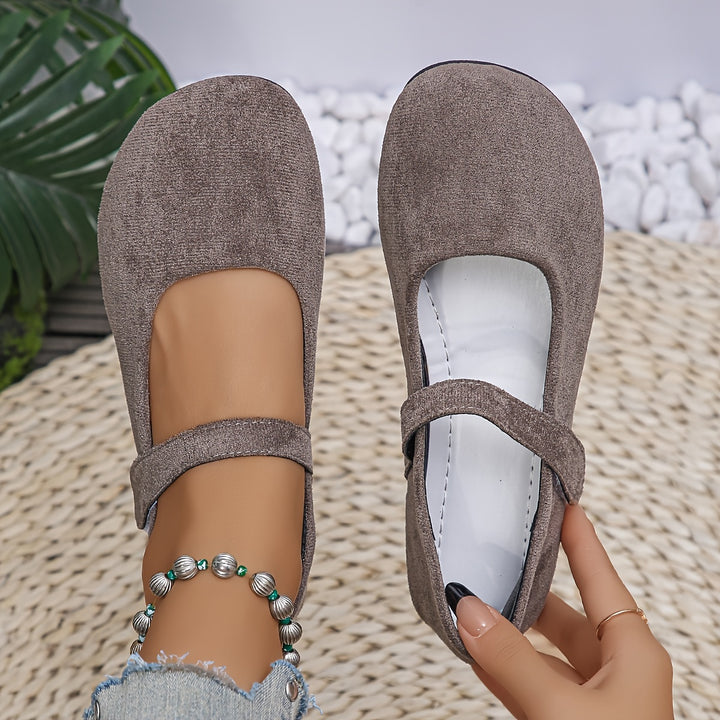 Vintage Fall Mary Jane Flats – Soft Comfortable Shoes for Women