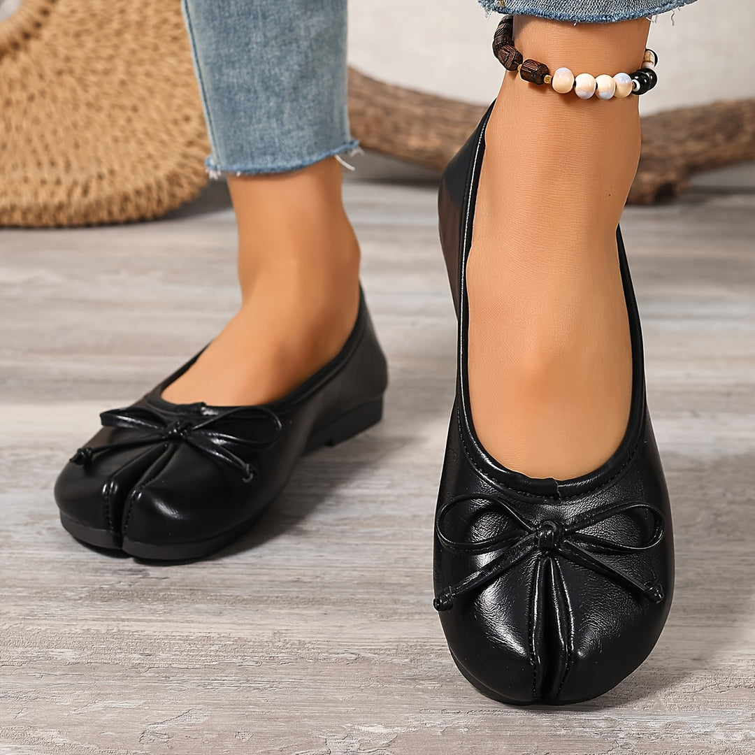 Women's Vintage Bow Ballet Flats