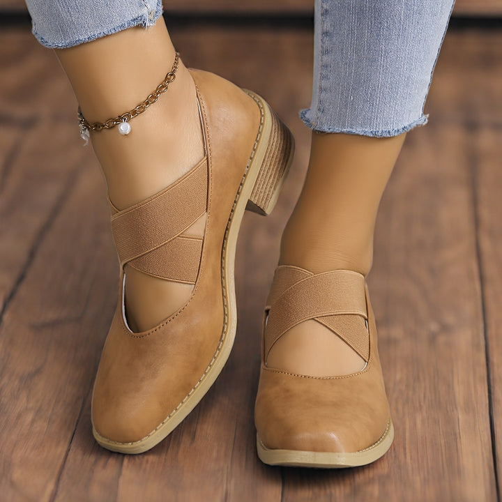 Women's Vintage Soft Leather Mary Jane Comfort Flats