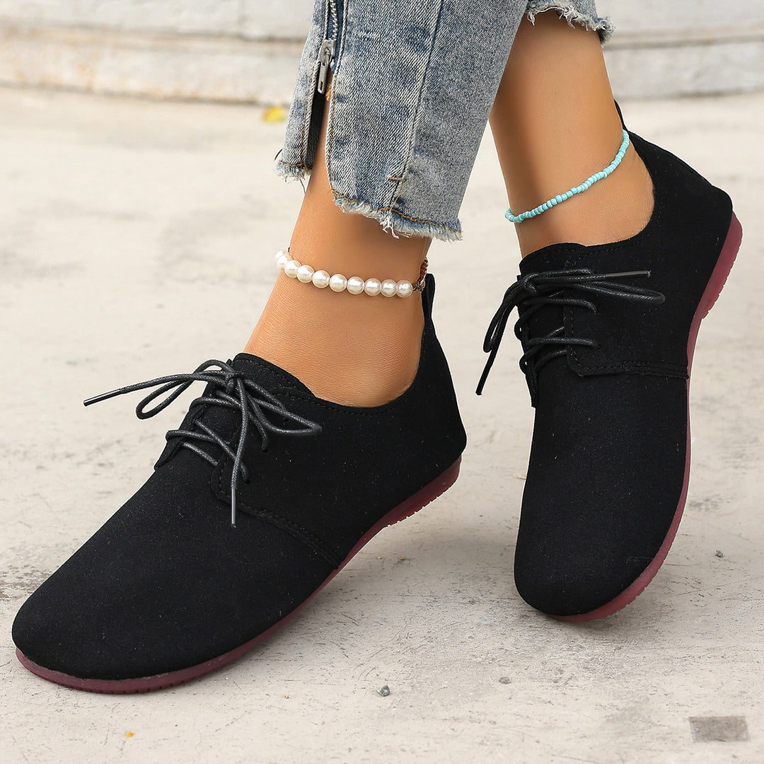Women's Vintage Lace-Up Flat Mules
