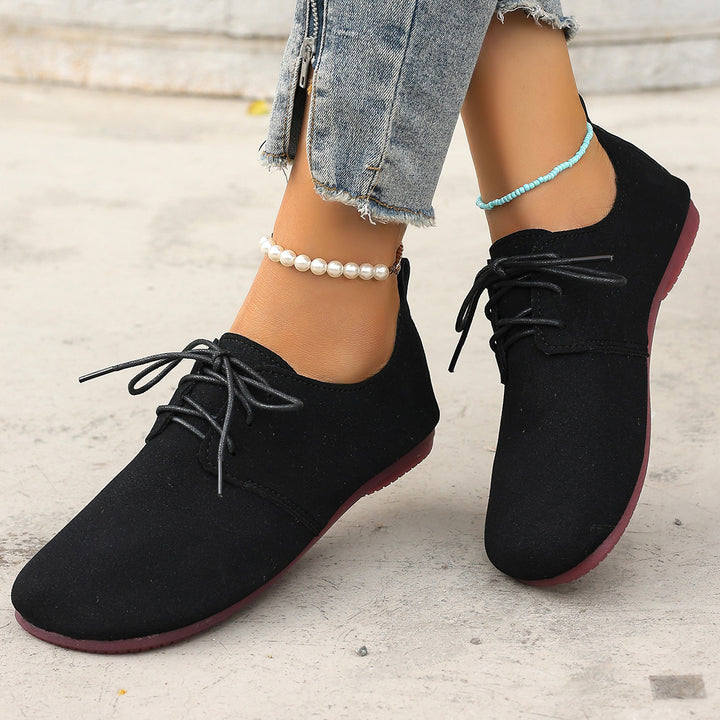 Women's Vintage Lace-Up Flat Mules
