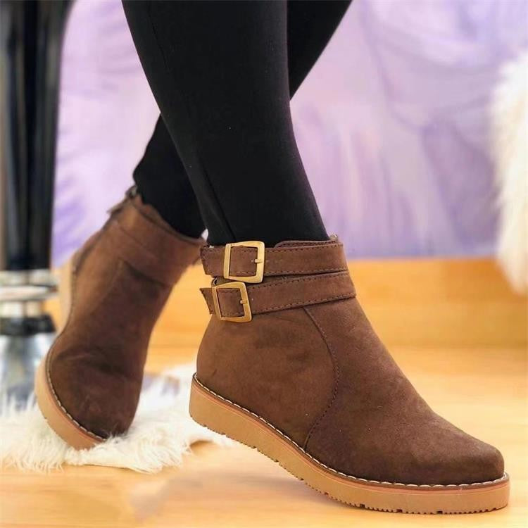 Women's Vintage Ankle Boots – Stylish Fall & Winter Comfort Boots