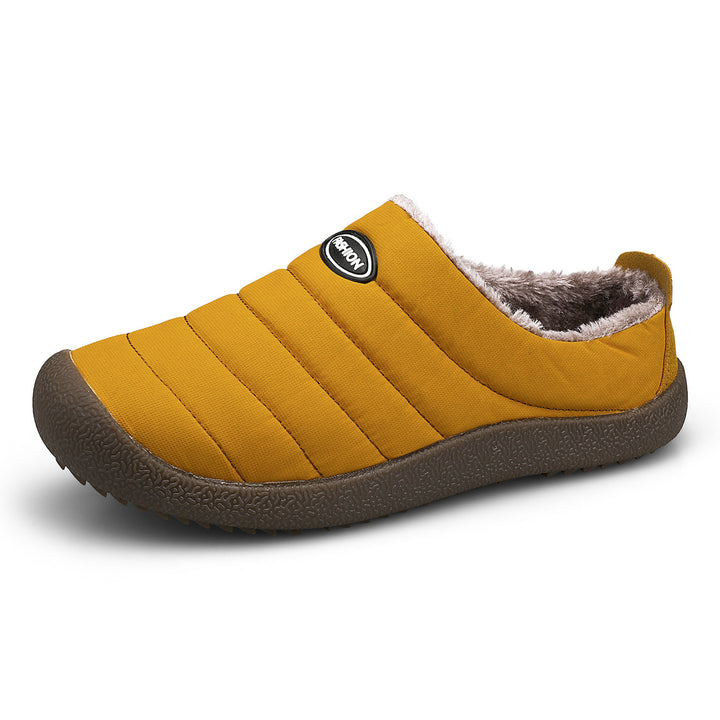 Unisex Warm Winter Mules – Soft Wool-Lined House Shoes with Non-Slip Rubber Sole