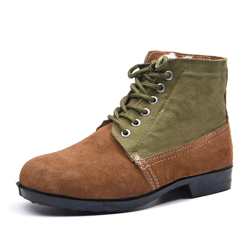 Women's Winter Farm & Ranch Boots – Warm Wool-Lined Leather Boots with Slip-Resistant Sole