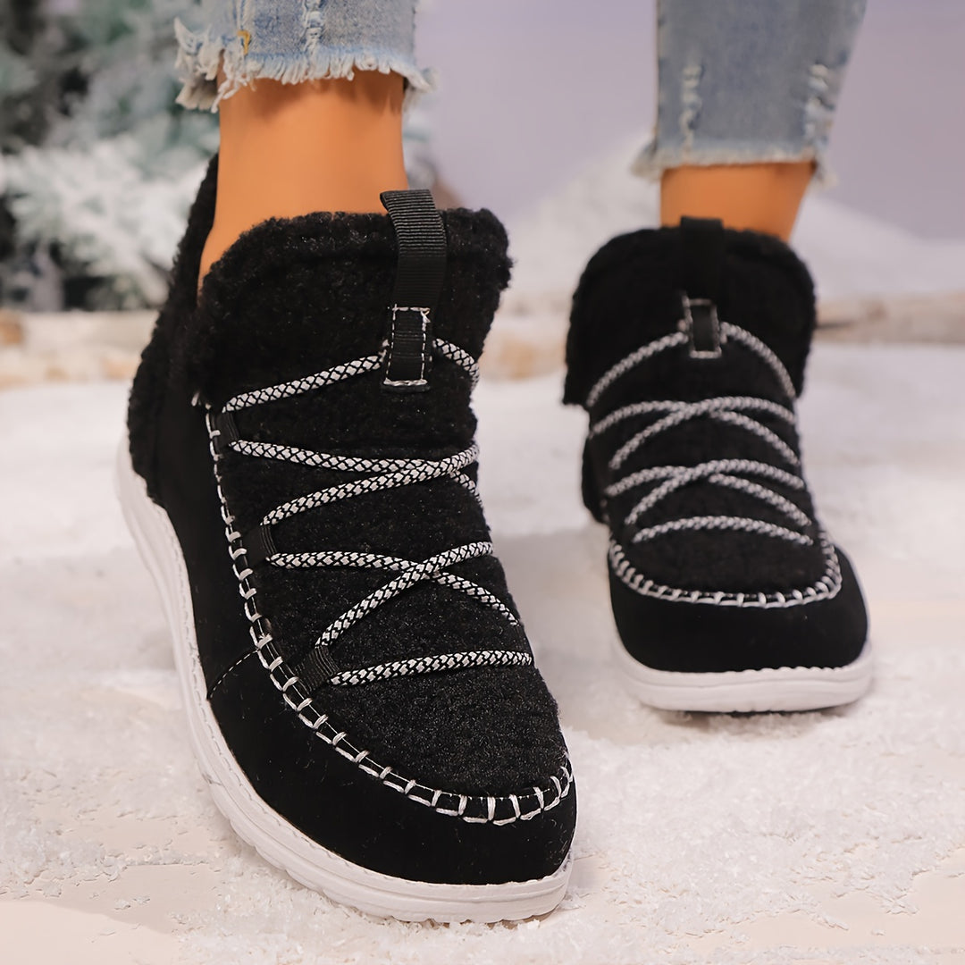 Women's Winter Comfort Snow Boots– Soft Plush-Lined Snow Boots with a Comfortable Insole