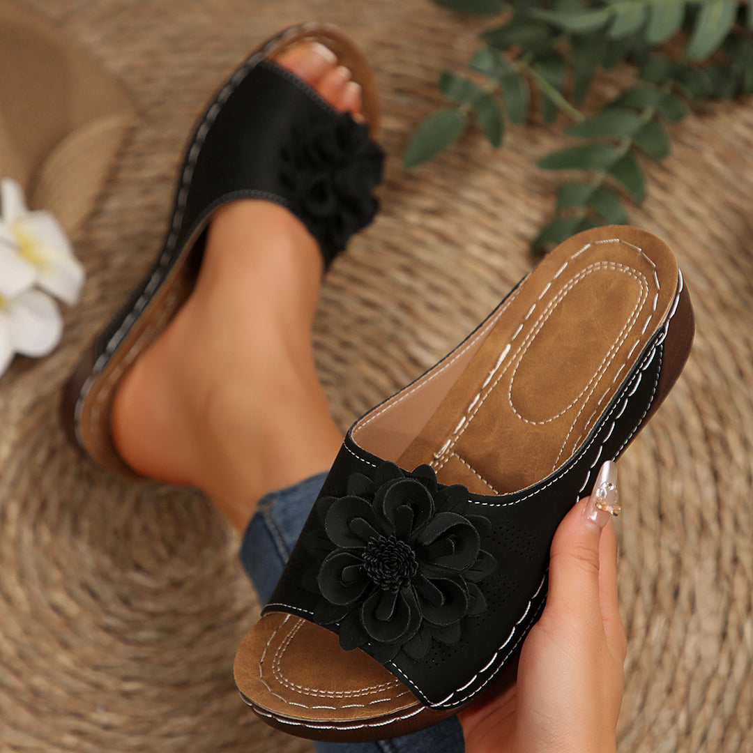 Women's Vintage Floral Comfort Sandals