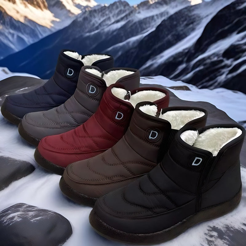 Women's Winter Snow Boots – Warm Fur Lining, Waterproof & Non-Slip Design