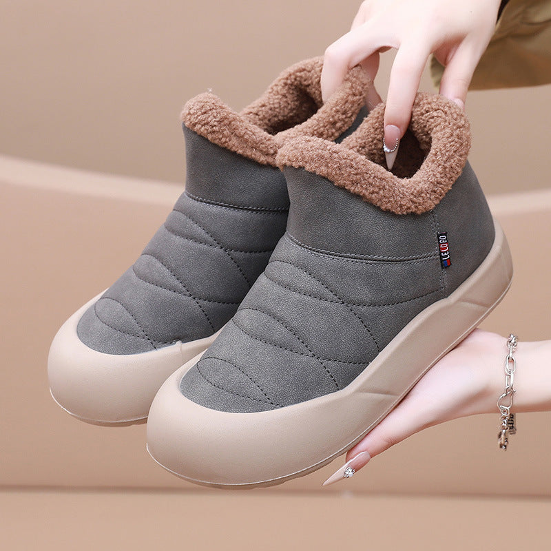 Women's Winter Warm Snow Boots – Stylish, Waterproof & Non-Slip Design