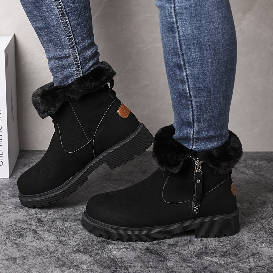 Women's Warm Plush-Lined Winter Boots