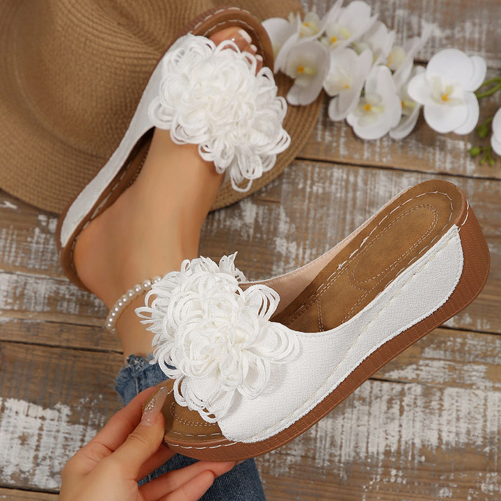 Women's Comfort Sandals – Soft Floral Lightweight Summer Shoes