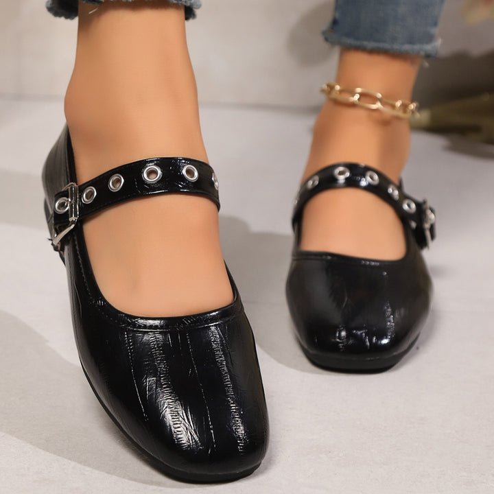 Women's Comfortable Mary Jane Flats – Soft Round Toe Strap Shoes