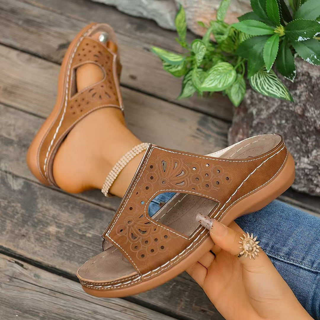 Women's Summer Breathable Cutout Sandals – Lightweight, Soft & Perfect for All-Day Wear
