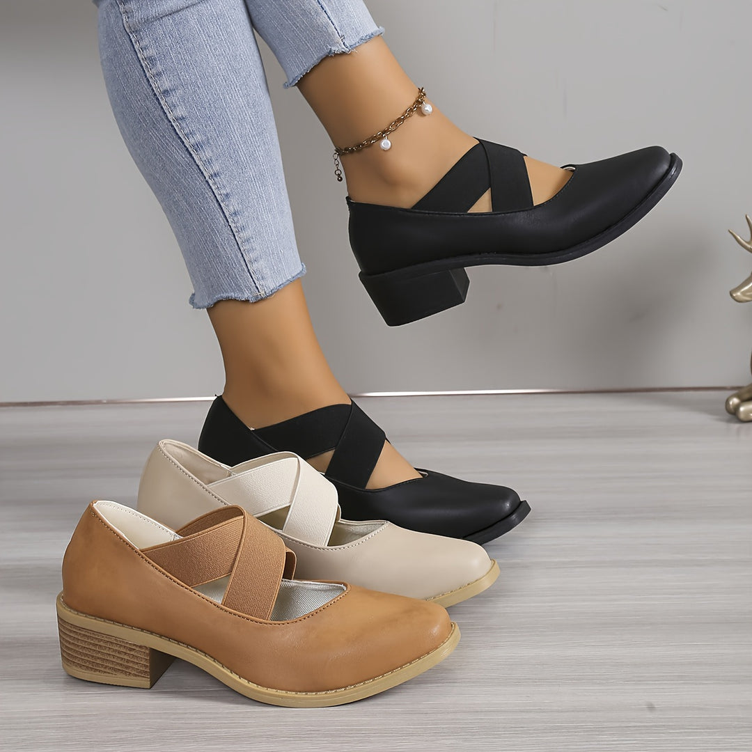 Women's Vintage Soft Leather Mary Jane Comfort Flats