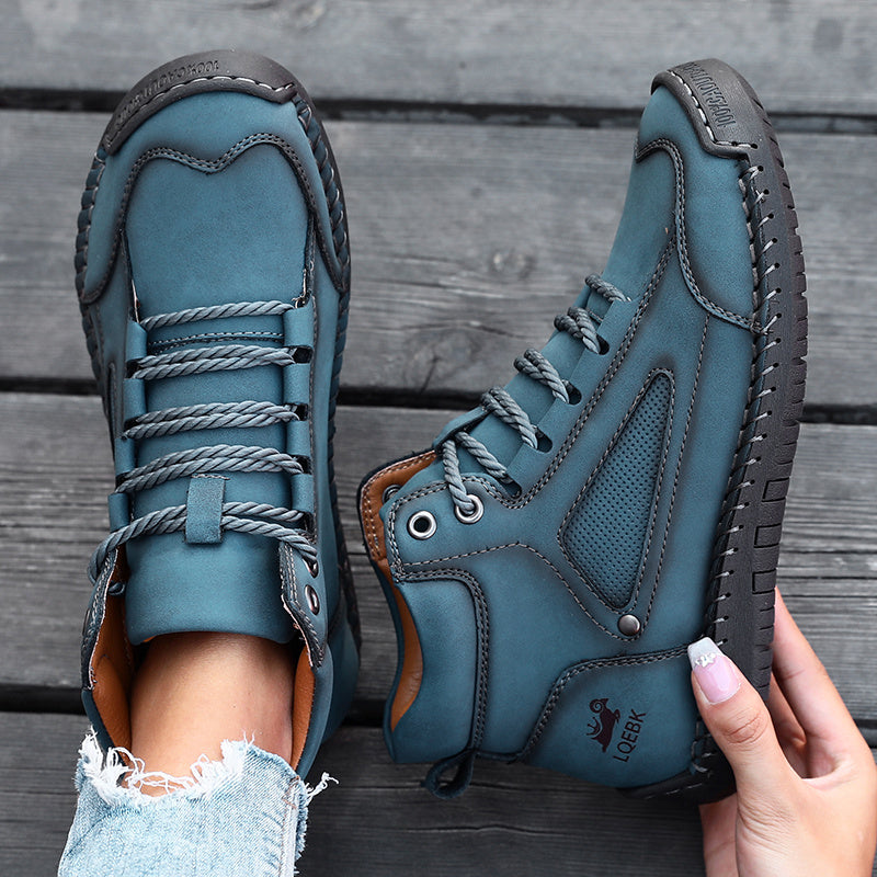 Women's Lace-Up Ankle Boots – Comfortable All-Season Walking Shoes