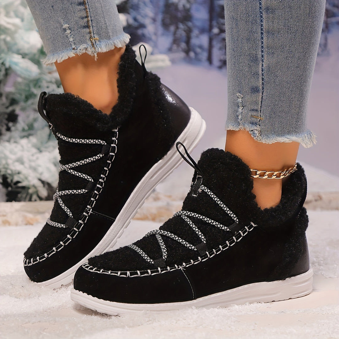 Women's Winter Comfort Snow Boots– Soft Plush-Lined Snow Boots with a Comfortable Insole