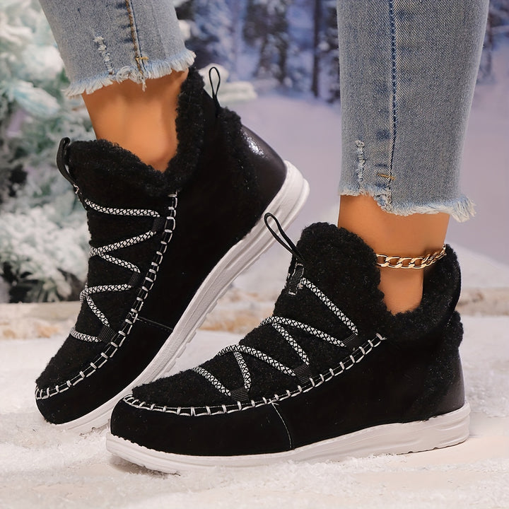 Women's Winter Comfort Snow Boots– Soft Plush-Lined Snow Boots with a Comfortable Insole