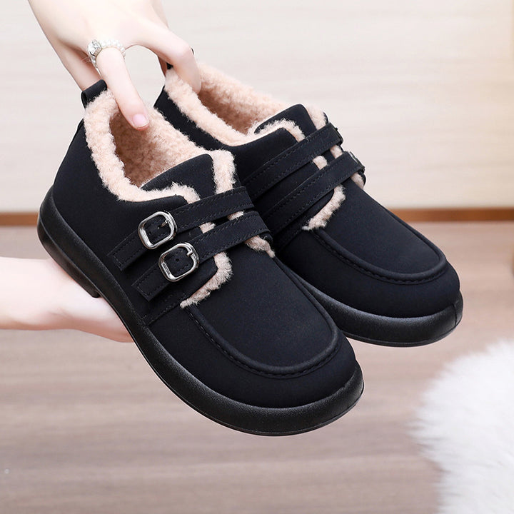 Women's Warm Winter Shoes – Flat, Fur Lined & Anti-Slip for All-Day Comfort