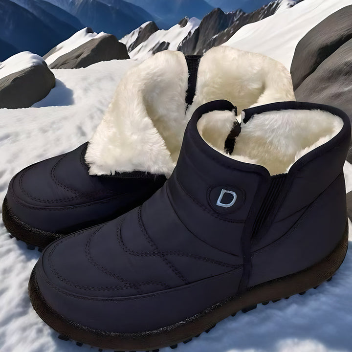 Women's Insulated Short Snow Boots – Waterproof, Non-Slip, and Extra Warm