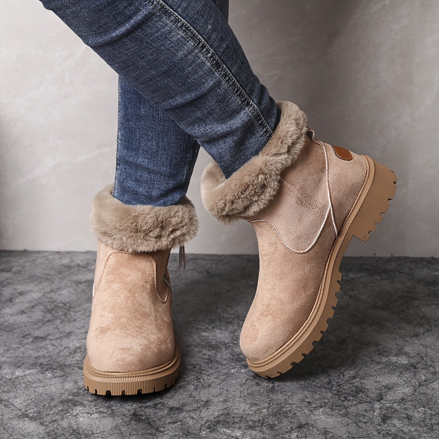 Women's Warm Plush-Lined Winter Boots