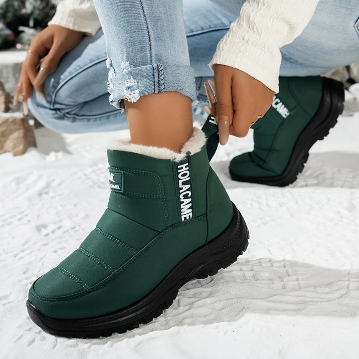 Women's Durable Fleece-Lined Boots – Warm, Wear-Resistant & Easy to Walk In