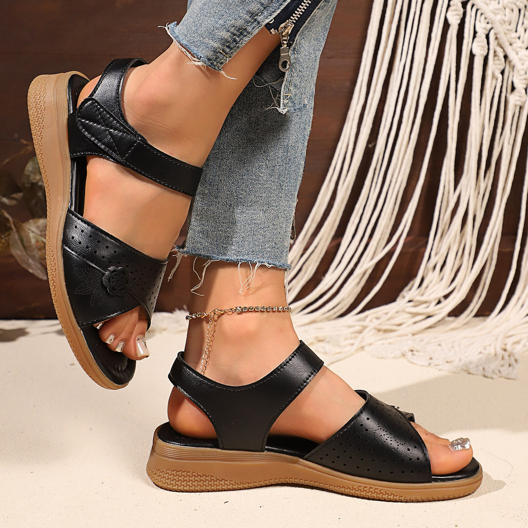 Comfort Hook-and-Loop Sandals – Soft Cushioned Walking Sandals for Women
