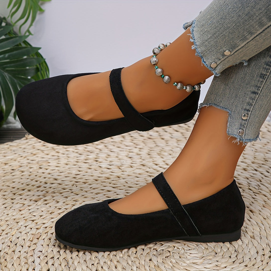 Vintage Fall Mary Jane Flats – Soft Comfortable Shoes for Women