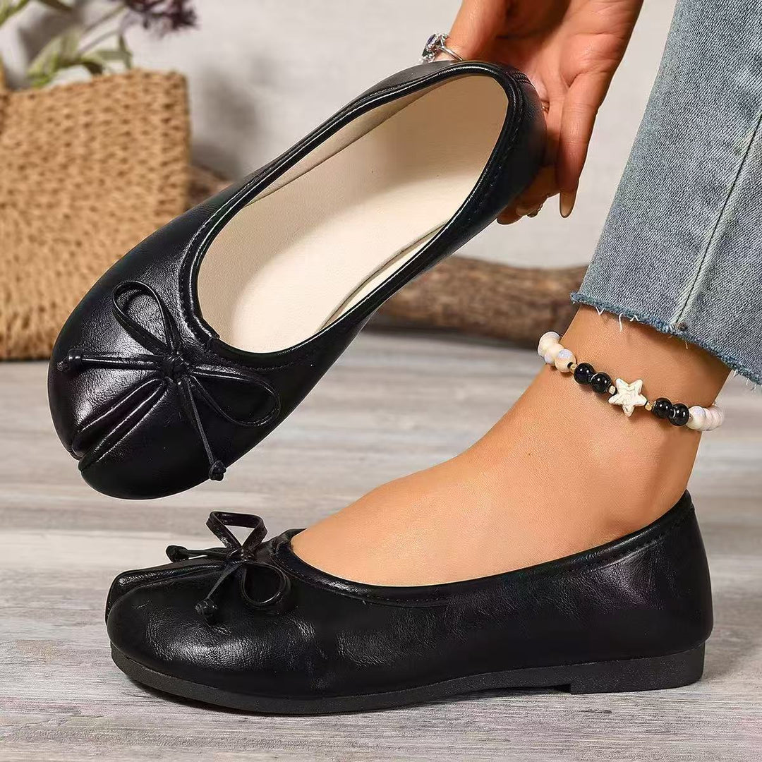Women's Vintage Bow Ballet Flats