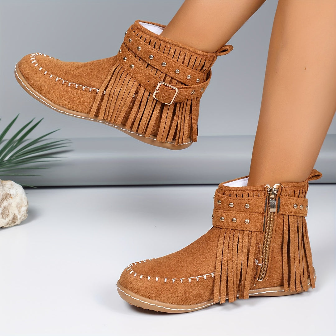 Women's Vintage Fringe Boots