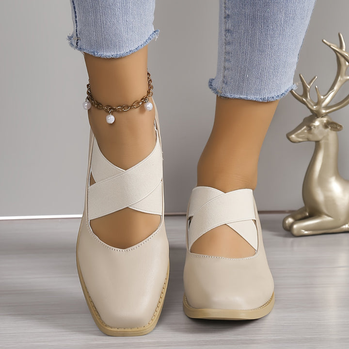 Women's Vintage Soft Leather Mary Jane Comfort Flats