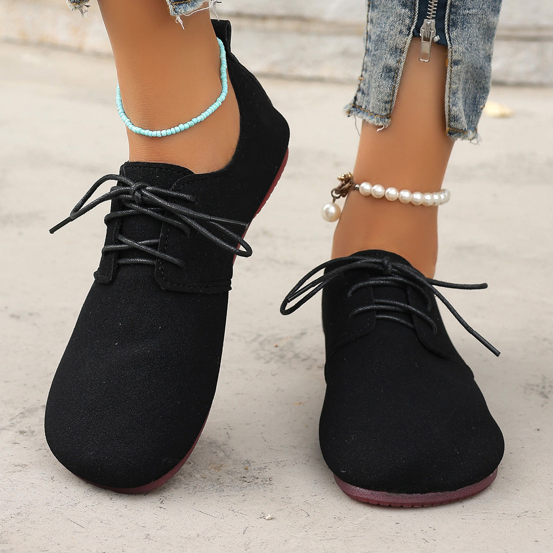 Women's Vintage Lace-Up Flat Mules