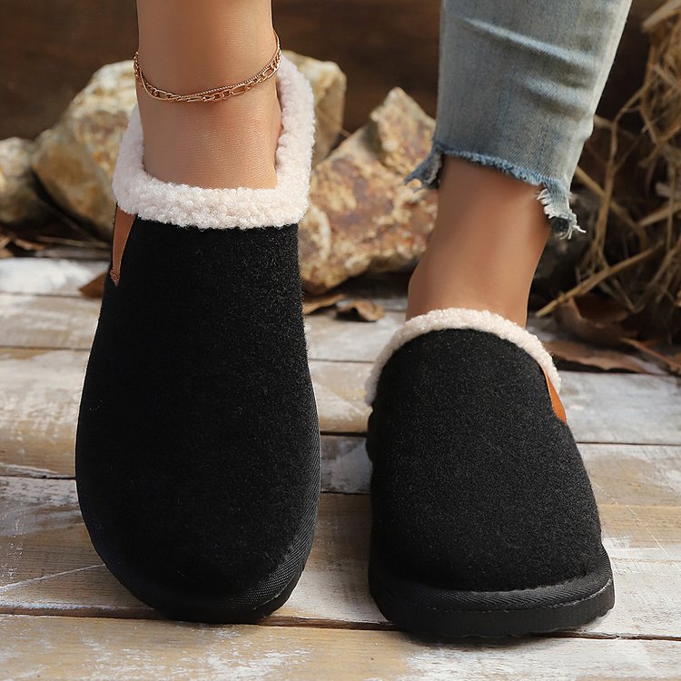 Women's Warm Plush Slippers – Cloud-Soft Comfort with Thick Non-Slip Sole for Indoor & Outdoor Wear