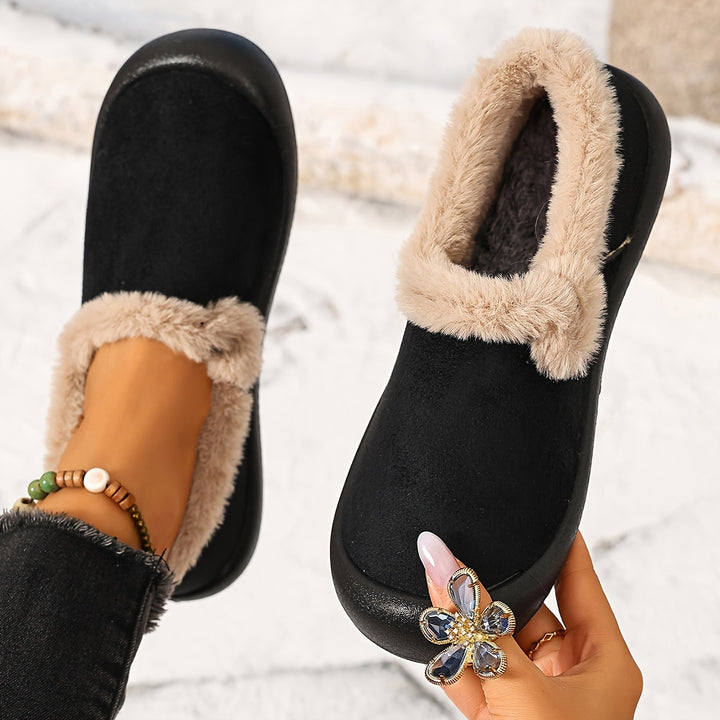 Women's Warm Winter House Boots – Plush-Lined Shoes with a Non-Slip Sole