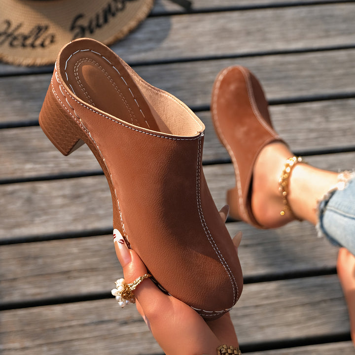 Women's Boho Mules – Comfortable Breathable Slip-On Shoes for Everyday & Vacation Wear