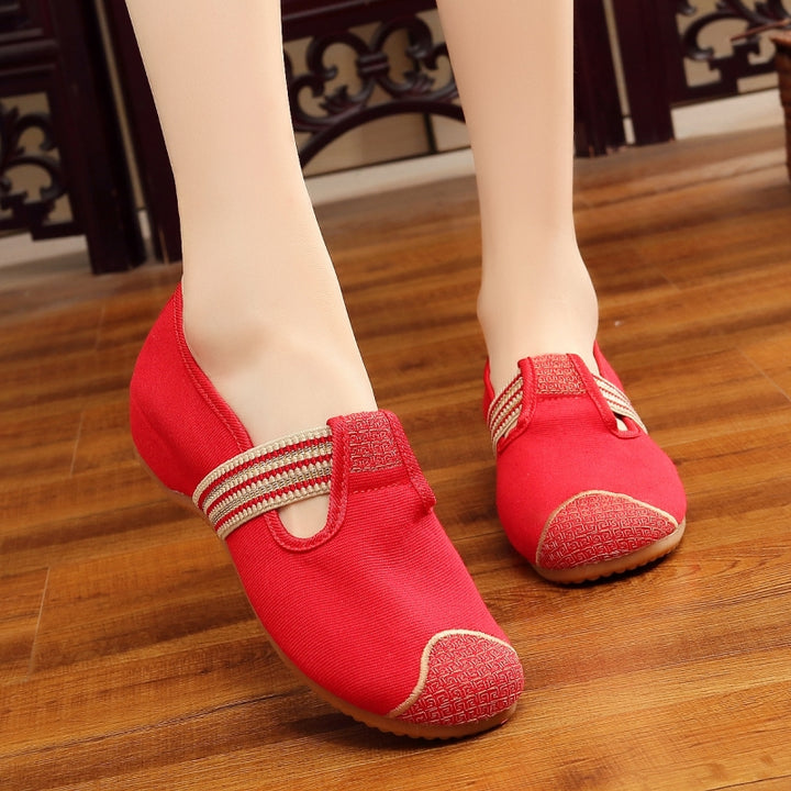 Women's Vintage-Inspired Hidden Wedge Shoes – Soft & Comfortable with Flexible Gum Sole