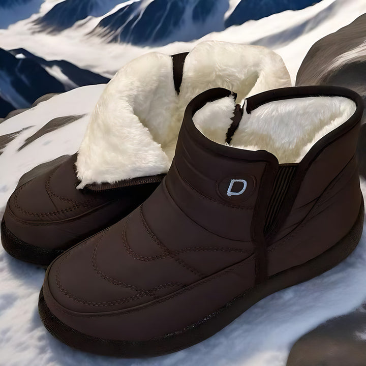 Women's Winter Snow Boots – Warm Fur Lining, Waterproof & Non-Slip Design