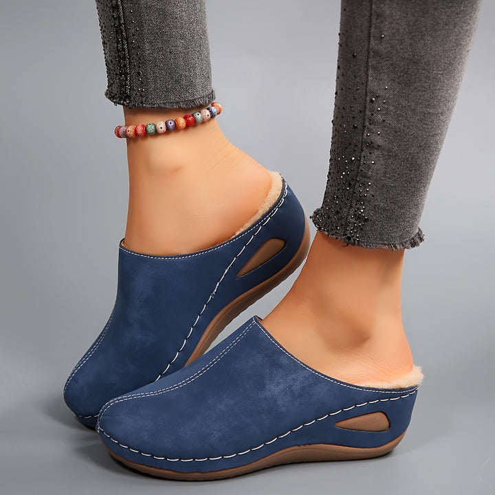 Women's Comfy Winter House Slippers – Soft Plush Lining, Supportive Sole, Slip-On Style