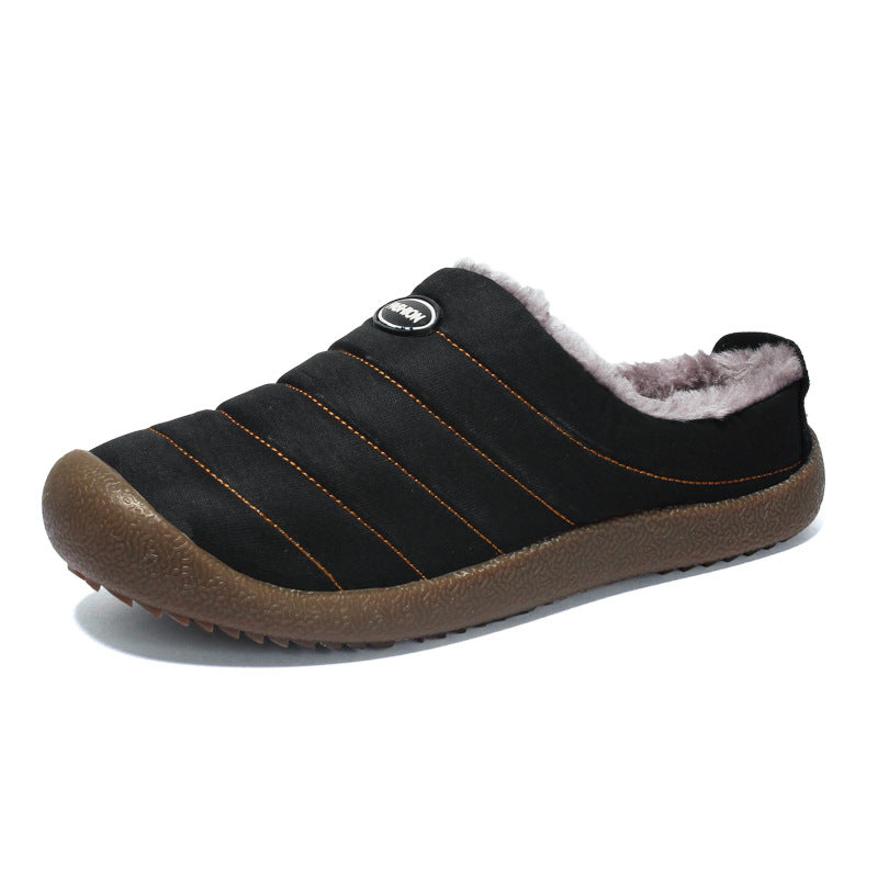 Women's Warm Winter Mules – Soft Wool-Lined House Shoes with Non-Slip Rubber Sole