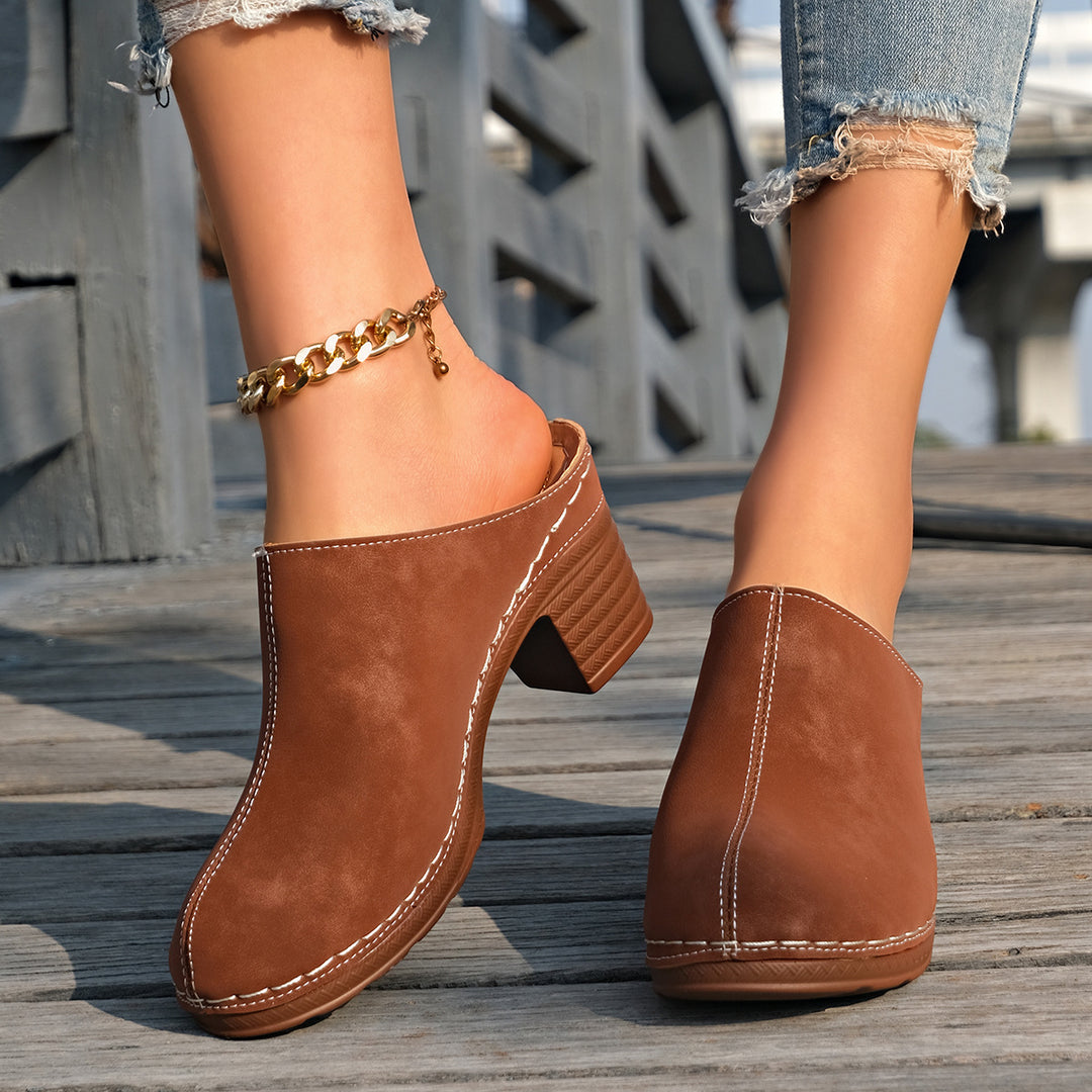 Women's Boho Mules – Comfortable Breathable Slip-On Shoes for Everyday & Vacation Wear
